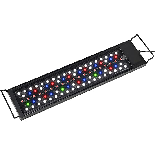 zlw-shop 8 Colores Auto ON Off Off Acuario LUZ Completo Spectrum Fish Light for Plantas DE Agua BUILLA EN Temporizador Ajustable Longitud RGB LED Lámpara (34W / 56W) (Color : 90-105cm)