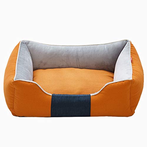 zlw-shop Cama para Mascotas Caseta de Perro Gato Cub Grande y Perro pequeño colchón del Perro de Peluche Cuatro Estaciones Felpa extraíble y Lavable Canasta para Mascotas (Size : S)