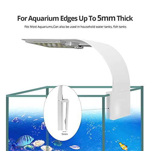 zlw-shop DIRIGIÓ Clip de luz del Tanque de Pescado Acuario 1 0w LED Las Plantas Crecen Luces lámparas Impermeables de Acuario de Agua Dulce for 23-50 cm Tanque de Pescado