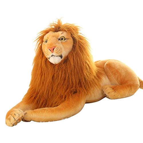 ZMDZA Juguete de Peluche, Relleno Felpa León Floppy Animal (Color: Naranja) (Size : 100cm)