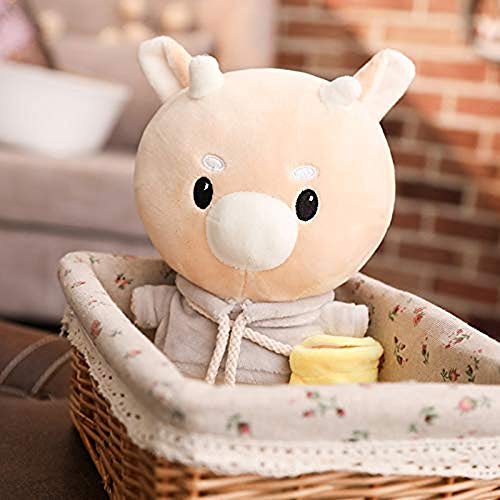 ZMDZA Juguetes de Peluche Muñeca de Vaca Muñeco de Peluche Vaca Dura Estatuilla Muñeca Infantil Decoración Regalo de Dibujos Animados Niña Niño Regalo de cumpleaños (Size : 80cm)