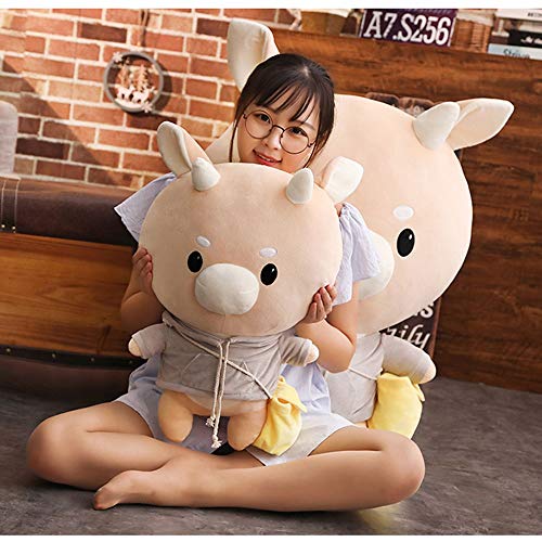 ZMDZA Juguetes de Peluche Muñeca de Vaca Muñeco de Peluche Vaca Dura Estatuilla Muñeca Infantil Decoración Regalo de Dibujos Animados Niña Niño Regalo de cumpleaños (Size : 80cm)