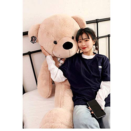 ZMDZA Oso de Peluche - Oso de Peluche súper Suave Oso de Peluche Gigante Pajarita de Microfibra marrón (Color : B, Size : 120cm)