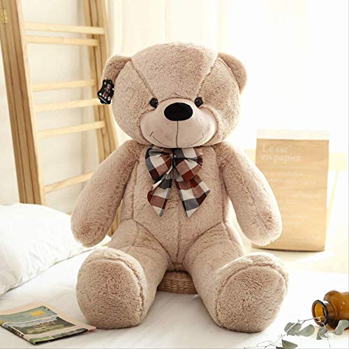 ZMDZA Oso de Peluche - Oso de Peluche súper Suave Oso de Peluche Gigante Pajarita de Microfibra marrón (Color : B, Size : 120cm)