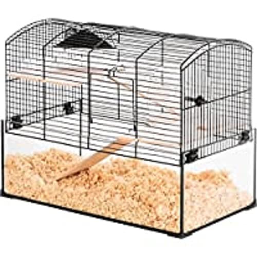 Zolux Cage Neo Panas - Rongador (tamaño pequeño, 52 x 28,5 x 40 cm), Color Negro