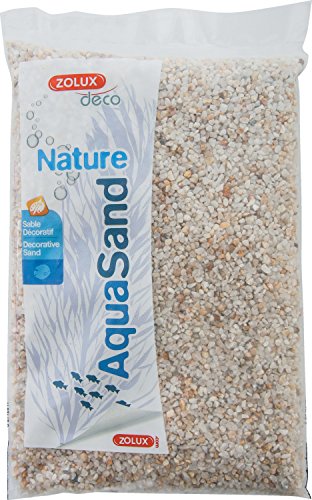 Zolux Grava Natural para Acuario de Cuarzo Blanco de 1 a 3 mm de Granulometría 1 kg