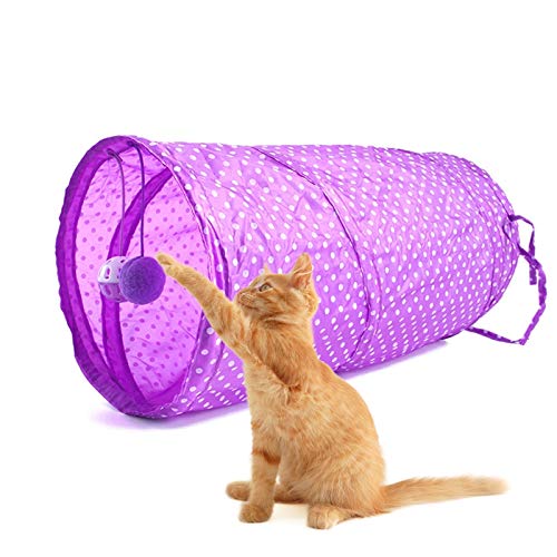 ZOYLINK Juego De Juguetes para Gatos Surtido 23 Piezas Pez De Felpa Ratón De Sisal Interactivo Túnel para Mascotas Pez De Peluche Creativo Juguete para Morder