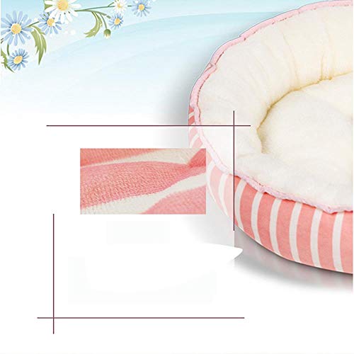 zpangg Cama para Perros Lavable Colchonetas para Perros con calefacción de Invierno con Fondo Antideslizante Cama para Perros Grandes y pequeños Cojín para Perros, Rosa, S