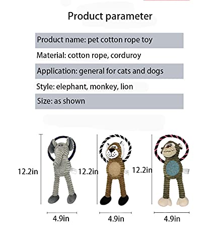 ZXDA Juguetes De Dibujos Animados para Mascotas, Juguetes Masticables para Animales De Relleno, Ventilación Molar, Anti - Mordedura, Rompecabezas Y Durabilidad