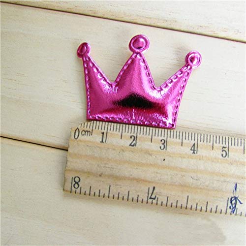 100pcs / lot Pinzas for el cabello for mascotas de cuero de la PU Nuevos diseños Forma linda de la estrella y la corona Accesorios for el cabello del perro Longitud aproximadamente 1.4 pulgadas 7 colo