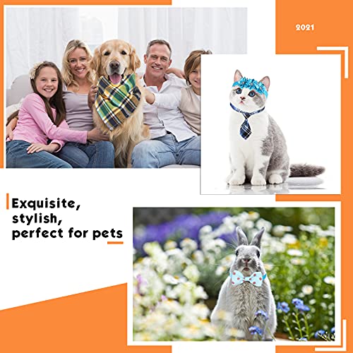 16 Collares de Pajarita de Perro Bandanas Corbatas de Mascota Collar Ajustables de Flor Bufanda Babero Triangular Disfraz de Mascota Ajustable Surtido Accesorio de Aseo para Perro Gato