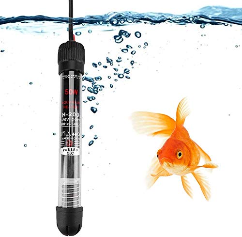 25W/50W/ 100W / 200W / 300W 220V Acuario sumergible Fish Tank calentador de agua automático enchufe de la UE(50W(220V))