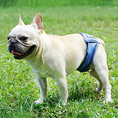 3 Pañales Lavables para Perros Masculinos, Envolturas Absorbentes Impermeables para Perros con Correa Ajustable, Banda para el Vientre Reutilizable para Perros Machos,S