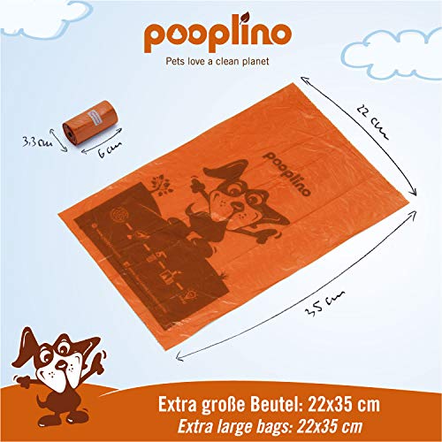 360 bolsas para excrementos de perro de plástico reciclado, versión mejorada, la alternativa ecológica a las bolsas de gas biodegradables, extragrandes, firmes y a prueba de fugas