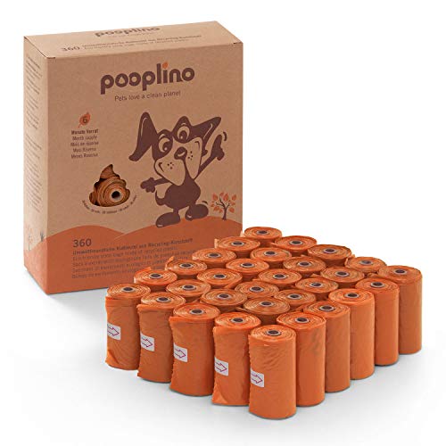 360 bolsas para excrementos de perro de plástico reciclado, versión mejorada, la alternativa ecológica a las bolsas de gas biodegradables, extragrandes, firmes y a prueba de fugas