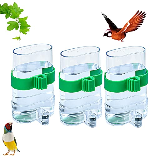 3Pcs Mascotas, Comedero para Pájaros, Bebedero Automático para Pájaros, Comedero para Pájaros Comedero para Mascotas, Dispensador de Agua para Comida de Aves, Comedero Automático para Pájaros