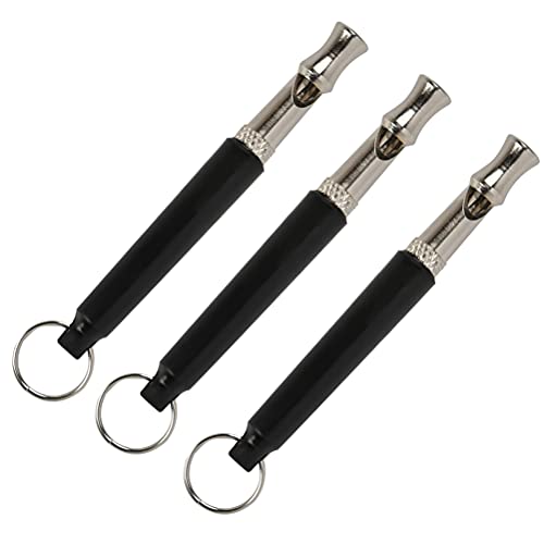 3pcs Silbatos Profesional para Perros,Ultrasonidos Silbato de Entrenamiento de Perro,Silbato para Perros,Kit de Entrenamiento para Perros para Educación Moderna,Silbato de Entrenamiento de Metal