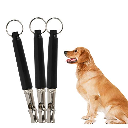 3pcs Silbatos Profesional para Perros,Ultrasonidos Silbato de Entrenamiento de Perro,Silbato para Perros,Kit de Entrenamiento para Perros para Educación Moderna,Silbato de Entrenamiento de Metal