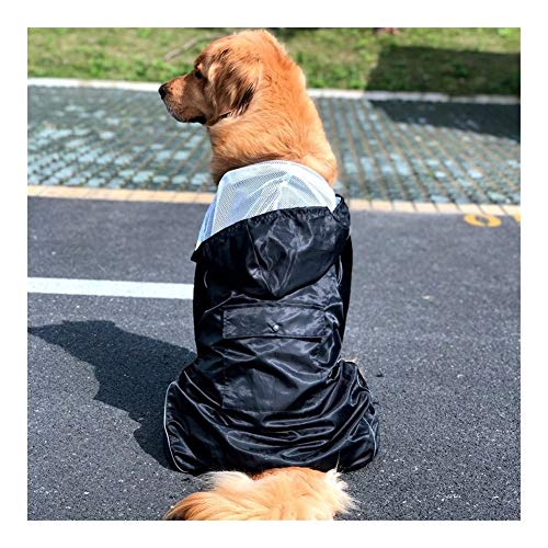 A1-Brave Chubasqueros Al Aire Libre Perro Grande Impermeable a Prueba de Agua Grande Ropa for Perros Capa de Lluvia del Chaleco Reflectante Medio Perro Grande Grande Poncho de Malla Transpirable