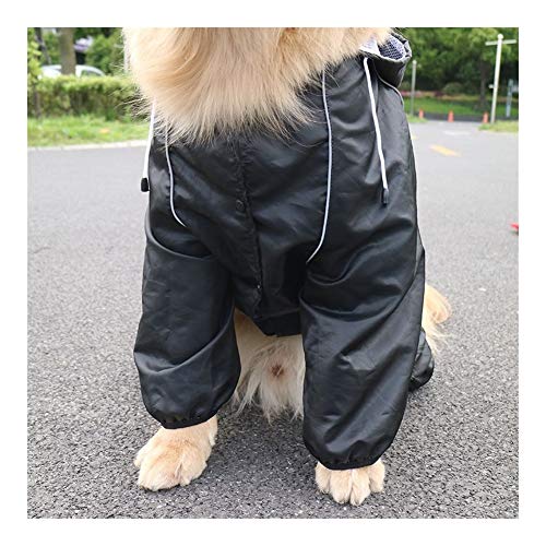 A1-Brave Chubasqueros Al Aire Libre Perro Grande Impermeable a Prueba de Agua Grande Ropa for Perros Capa de Lluvia del Chaleco Reflectante Medio Perro Grande Grande Poncho de Malla Transpirable