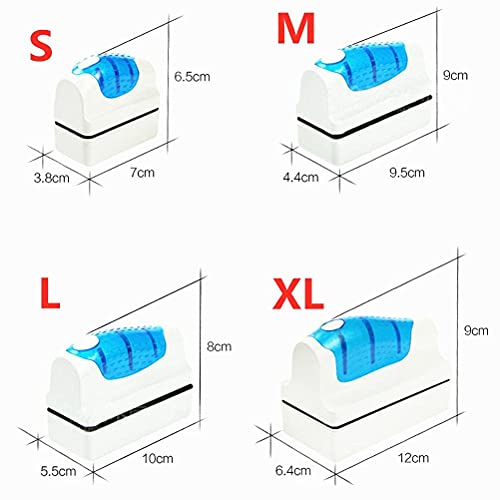 AADEE Cepillo limpiador magnético para acuario, herramienta de limpieza con succión estupenda, peces principiantes crecen en un acuario limpio, adecuado para tanques de peces de vidrio