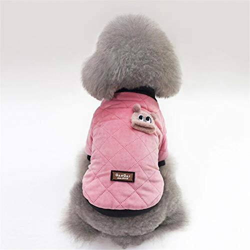 Abrig ropa para perros Abrigo cálido de invierno para mascotas para perros pequeños Shih Tzu Pug Chihuahua cachorro gato chaqueta a cuadros traje ropa monos Manténgase caliente otoño invierno