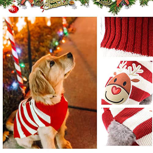 Abrrlo - Disfraz de Perro, Ropa de algodón, suéter de Fiesta, día de Navidad, Invierno, Abrigo de Punto, suéter para Mascotas