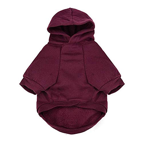 AchidistviQ Ropa para mascotas Cachorro Sudadera con capucha Suéter Perro Abrigo Warm Love My Mom Impreso Sudadera Rosa S