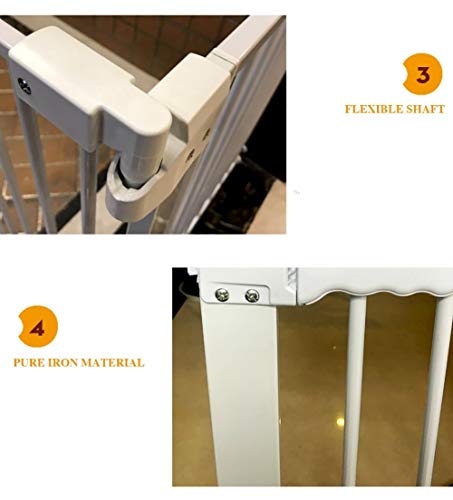 Adicional puerta for mascotas Alto, Fácil Swing & Puerta de bloqueo del gato puerta Perro Puerta de seguridad, cerca de la escalera de protección de mascotas, Presión Fit compuerta de seguridad de la