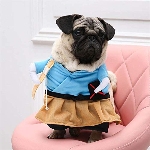 Aeromdale Disfraces de Gato Traje de Cosplay para Mascotas Gato Divertido Perro Navidad Ropa de Halloween Ropa Vetement Chat - # C - XL