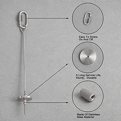 AHANDMAKER Soportes de Comida para Pájaros, Comederos Colgantes Redondos de Acero Inoxidable para Pájaros, Alimentador de Aves de Acero Inoxidable para Loros, Alimentador de Frutas Y Verduras