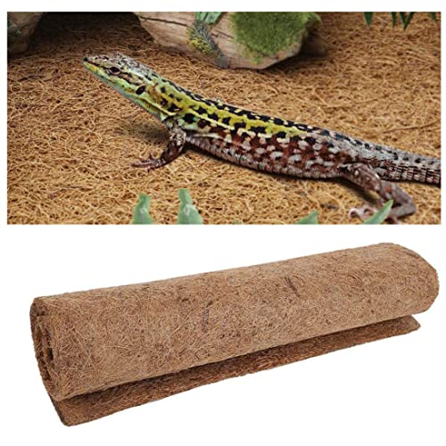 Alfombra De Reptil Mat De Fibra De Coco Natural Pet Terrarium Forro Reptil Suministros para Tortugas De Dragon Barbudo Tortugas De Iguana L Decoracion del Habitat De La Mascota