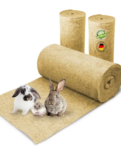 Alfombra para roedores de 100% cáñamo en rollo con 10 m de longitud, 60 cm de ancho, 5 mm de grosor Alfombra de cáñamo para todo tipo de animales pequeños, alfombra para roedores