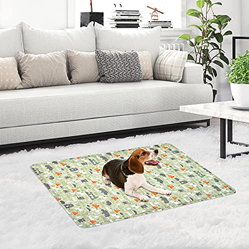 Alfombra Refrescante para Perros,Manta Refrigerante Gato,Alfombrilla de Refrigeración para Animales,Gel No Tóxico,Autoenfriante, Sofás,Perreras,Piso (60x90cm, Verde)