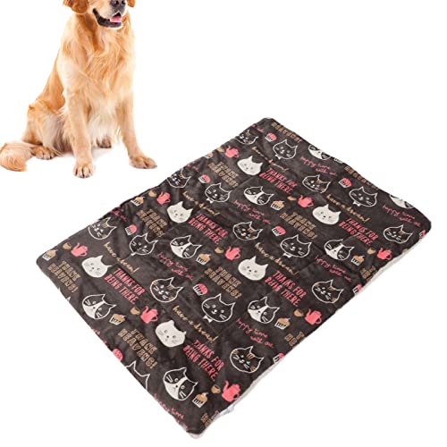 Alfombrilla de Sofá para Perro, Franela, Lana de Cordero, Diseño Bonito, Protege Muebles, Manta para Mascotas, Lavable a Máquina Gruesa para Gato Y Cachorro(XL 100 * 75 CM)