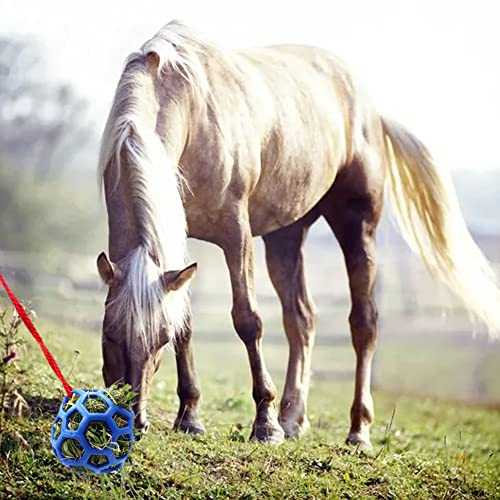 Alimentadores de bolas de caballo for puestos, juguete de alimentación de heno for ovejas de cabra, bolas de tracción Herramienta de juguete de almacenamiento de alimentación for aliviar el caballo de