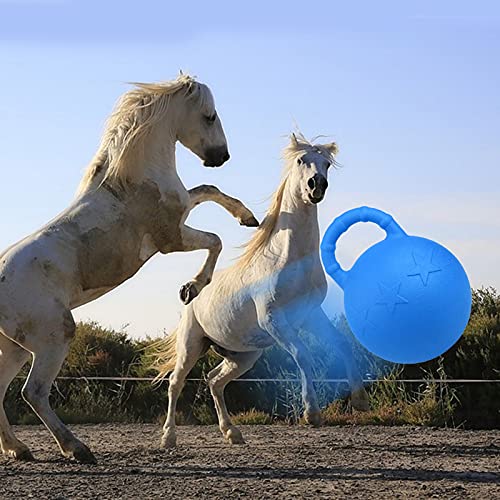 Amagogo Pelota de Juego, Caballo de Juguete, Globo de Potro Anti ráfaga Pelotas de Juego con Aroma a Fruta, Juguete de Animal Diameter25cm - Azul Real