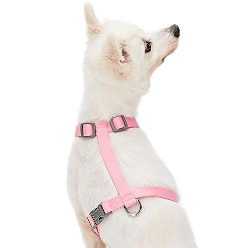 Amazon Brand - Umi - Arnés clásico Ajustable para Perros, Talla S, Rosa