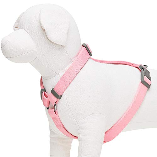 Amazon Brand - Umi - Arnés clásico Ajustable para Perros, Talla S, Rosa