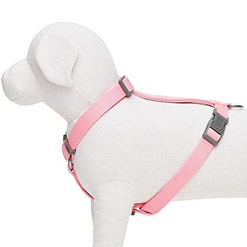 Amazon Brand - Umi - Arnés clásico Ajustable para Perros, Talla S, Rosa