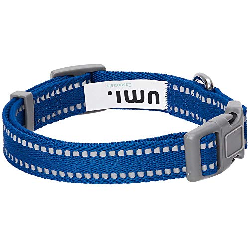 Amazon Brand - Umi Pastel - Collar para Perros S, Cuello 30-40 cm, Collares Ajustables para Perros (Azul Marino)