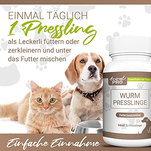 Animal Pro - Presslingas para perros, gatos y roedores - Desarrollador para mascotas - Naturaleza para gatos y perros antes, durante y después de la infestación - 30 presslings de contenido