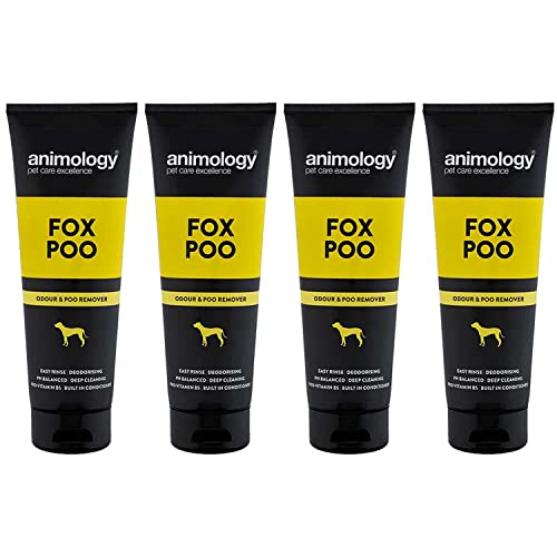 Animology Fox Poo - Champú para perro (250 ml, 4 unidades)