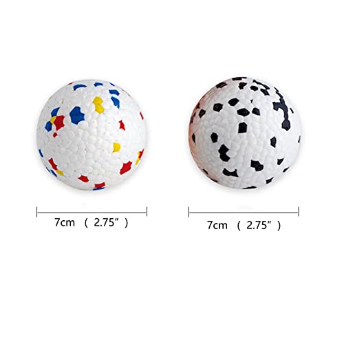 AOOF Suministros para Mascotas Juguete para Masticar molares de Perro de Bola de Juguete Adecuado para Mascotas pequeñas, Medianas y Grandes Tricolor-2piezas