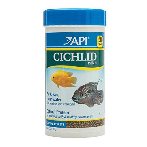 API Cichlid Pellets Flotantes Pellets Fish Food Container, 184 g