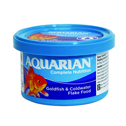 AQUARIAN Complete Nutrition - Comida para Peces de Acuario en Escamas, Especial para Doradas y Peces de Agua fría