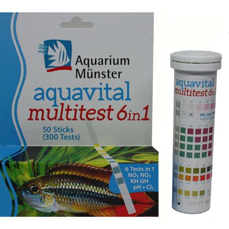 Aquarium Münster aquavital Multitest 6 in 1, 50 prueba Trip