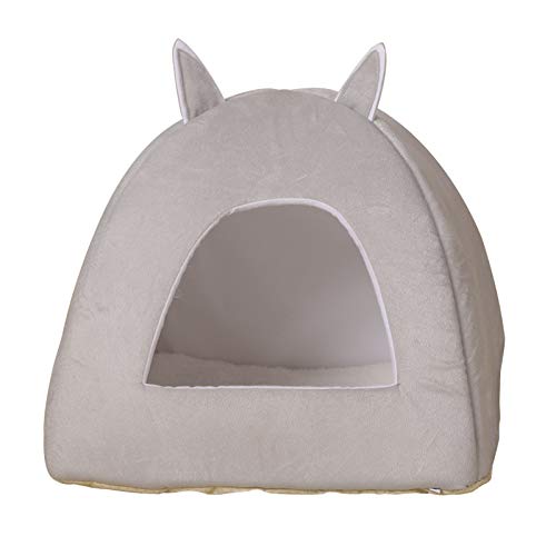 Arena para Gatos Invierno Cálido Gato Saco De Dormir Perrera para Perros Pequeños XS No. 25 * 25 * 27 (Mi Vecino Totoro, Hamster, etc.) Gris