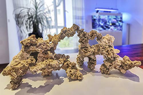 ARKA Aquatics MRROSSM myReef-Rocks - Piedra Natural de Arrecife para acuarios Cichliden de Alta porosidad, Libre de sustancias nocivas, 20 kg, S