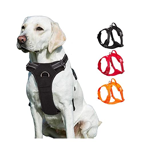 Arnés para perros pequeños Arnés de perro mascota grande for pitbull arnés de seguridad reflectante for perros arnés de coche perro deporte sin tirón chaleco husky Arnés personalizado para perros pequ